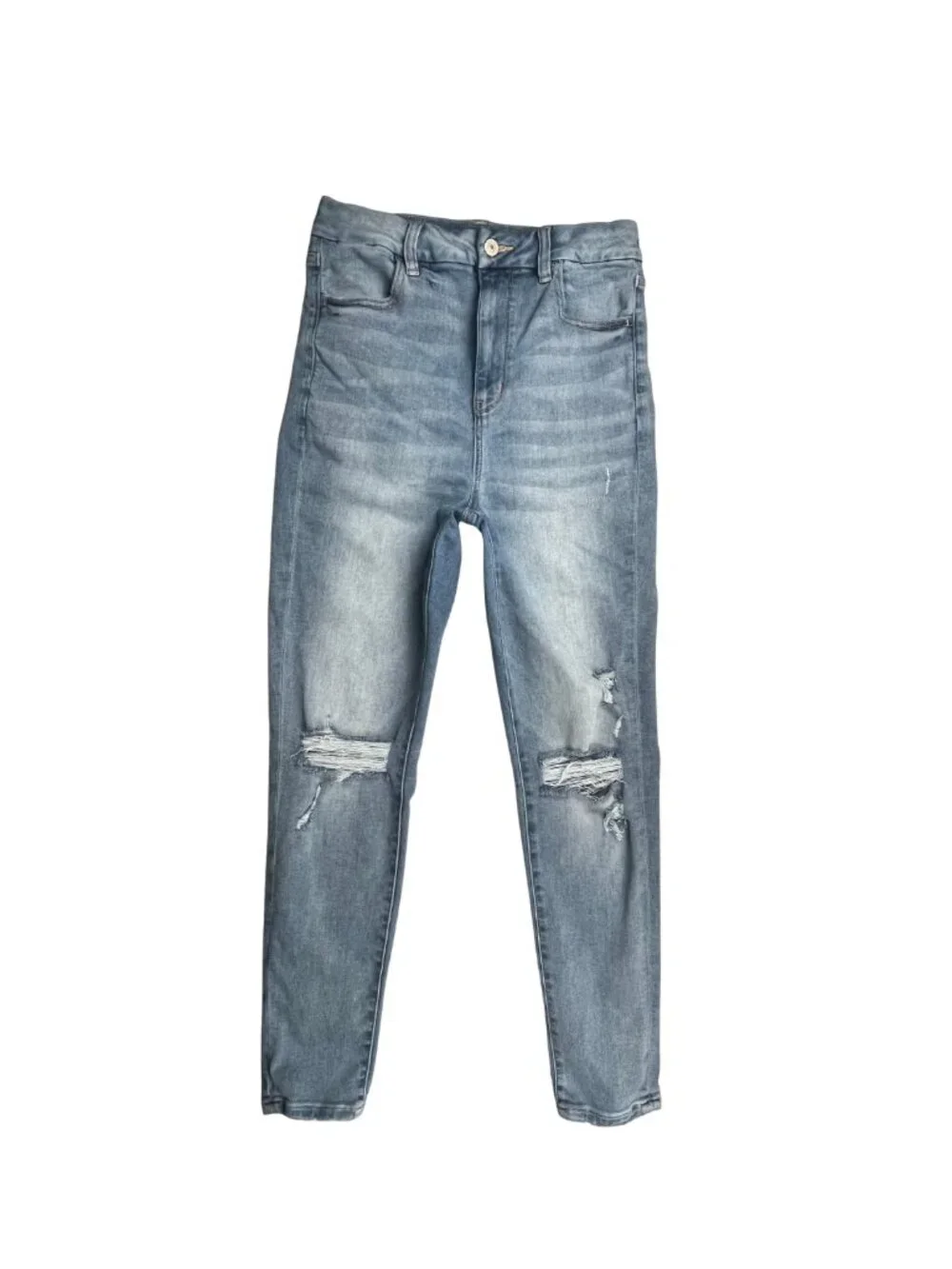 American Eagle Next Level Stretch High Rise Distressed Jegging Jeans Size 10